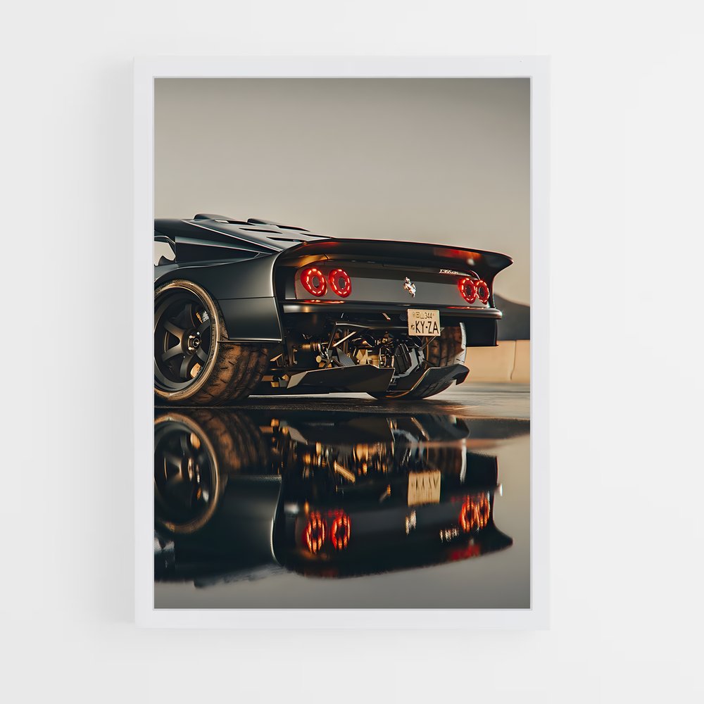 Poster Gts Automobile Entrez – affiche Ferrari (vue 3)